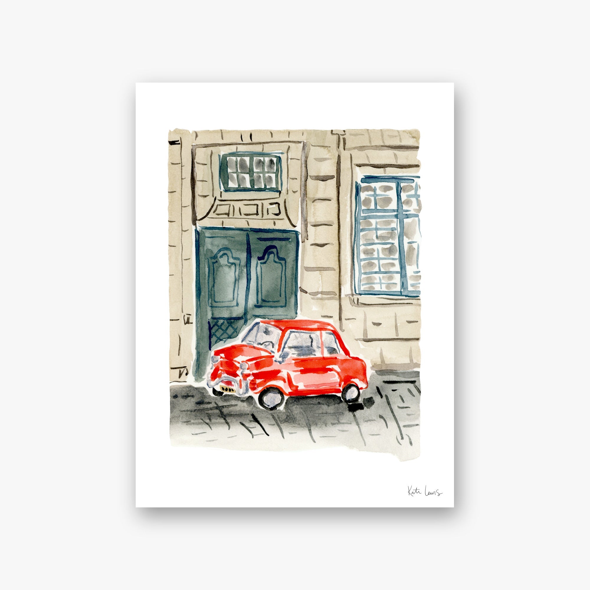 A Paris Street — art print by Kate Lewis