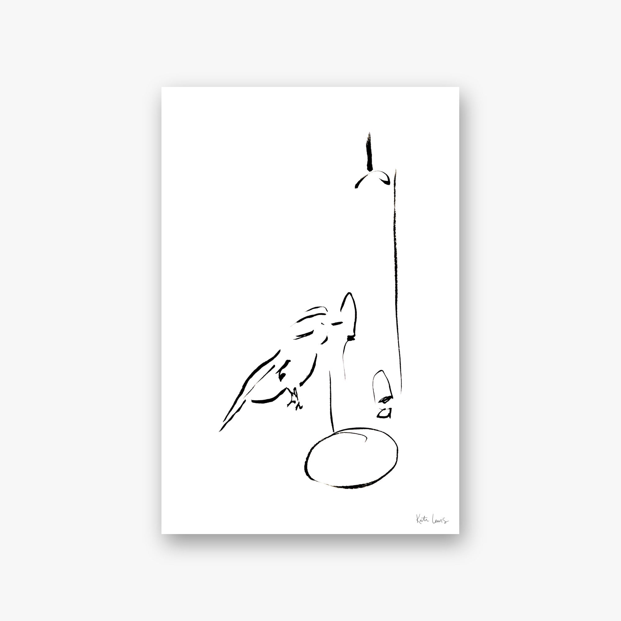 A Quiet Visitor — art print by Kate Lewis