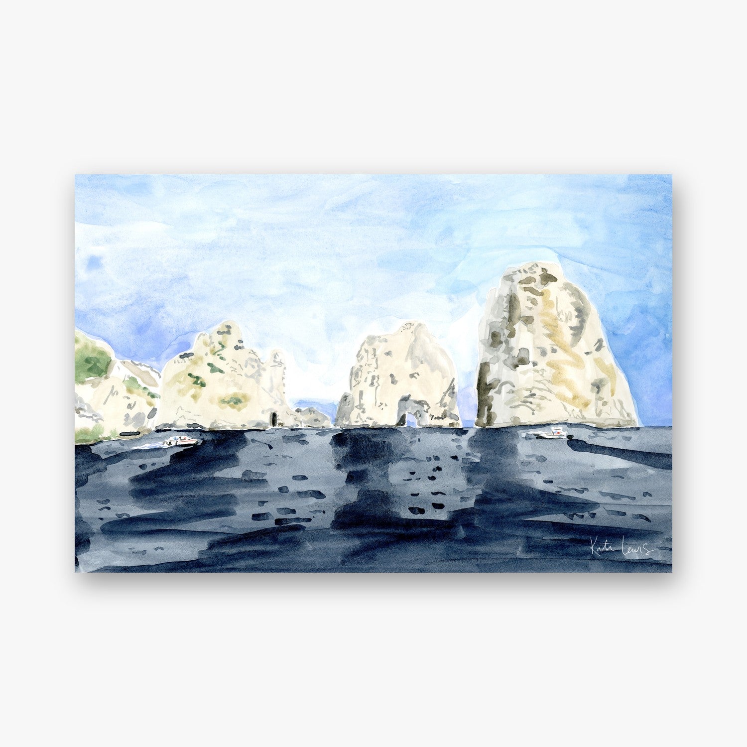 Capri Seascape by Kate Lewis