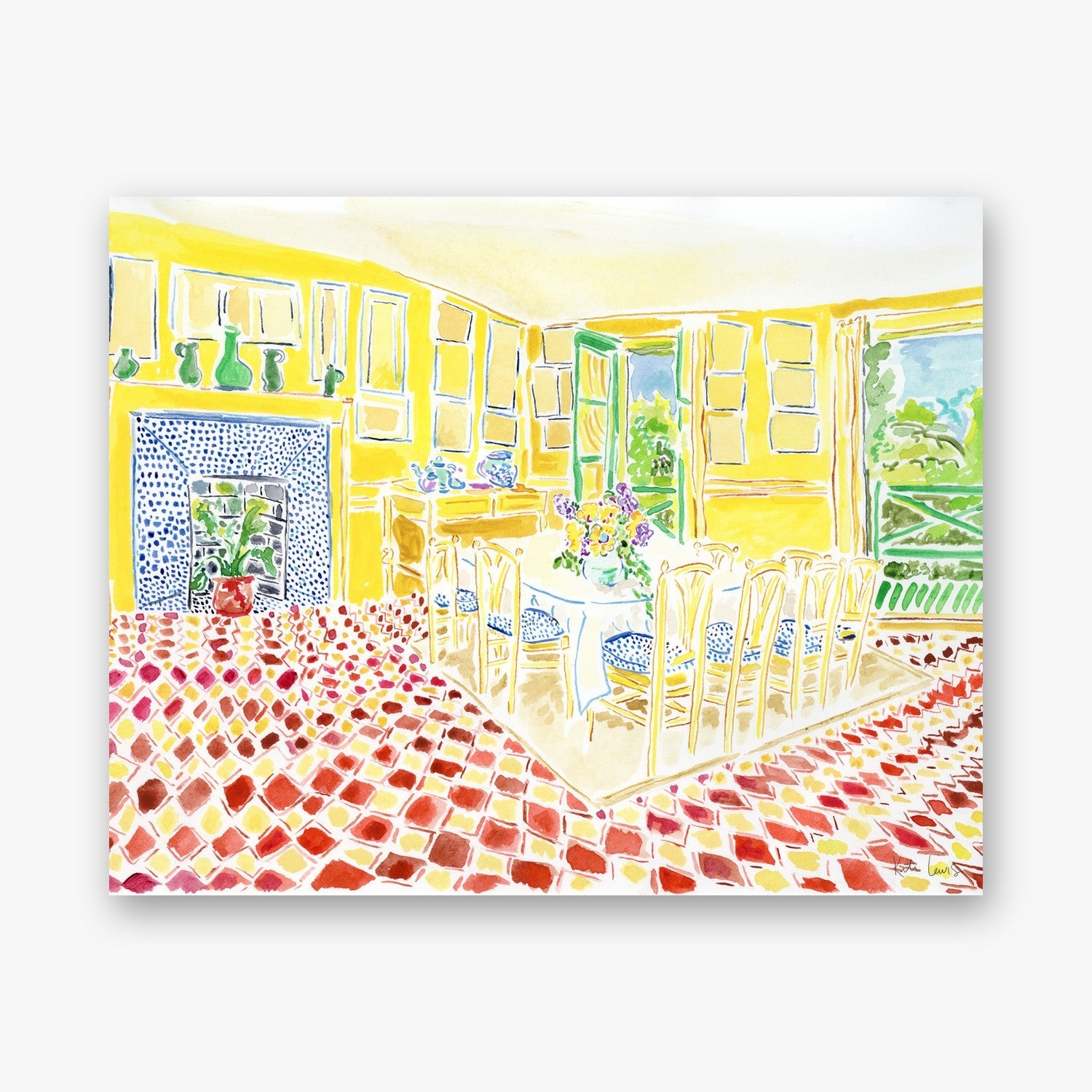 Claude Monet's Dining Room