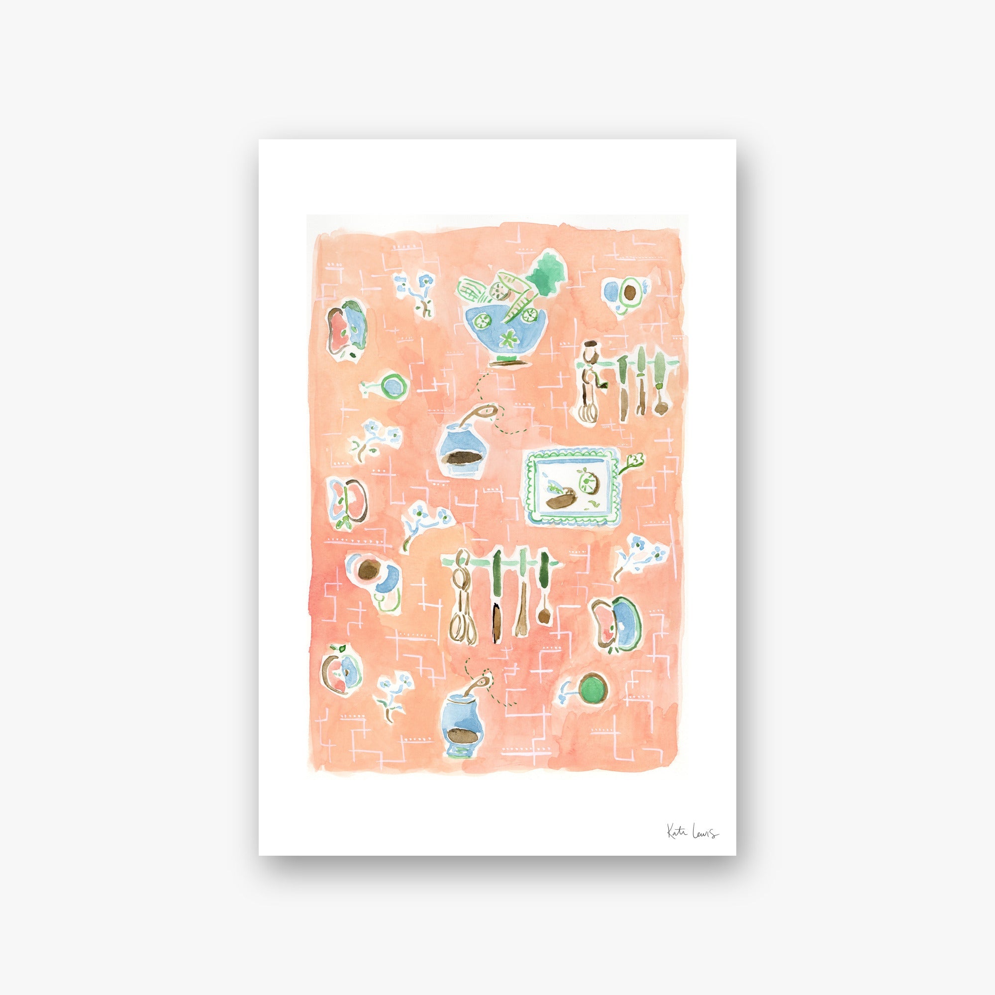 Clementine Hunter's Wallpaper — art print by Kate Lewis