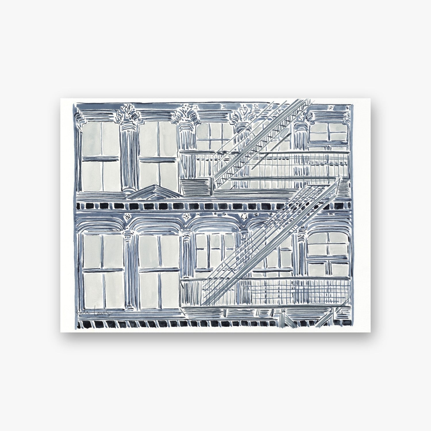 Donald Judd's 101 Spring Street — art print by Kate Lewis