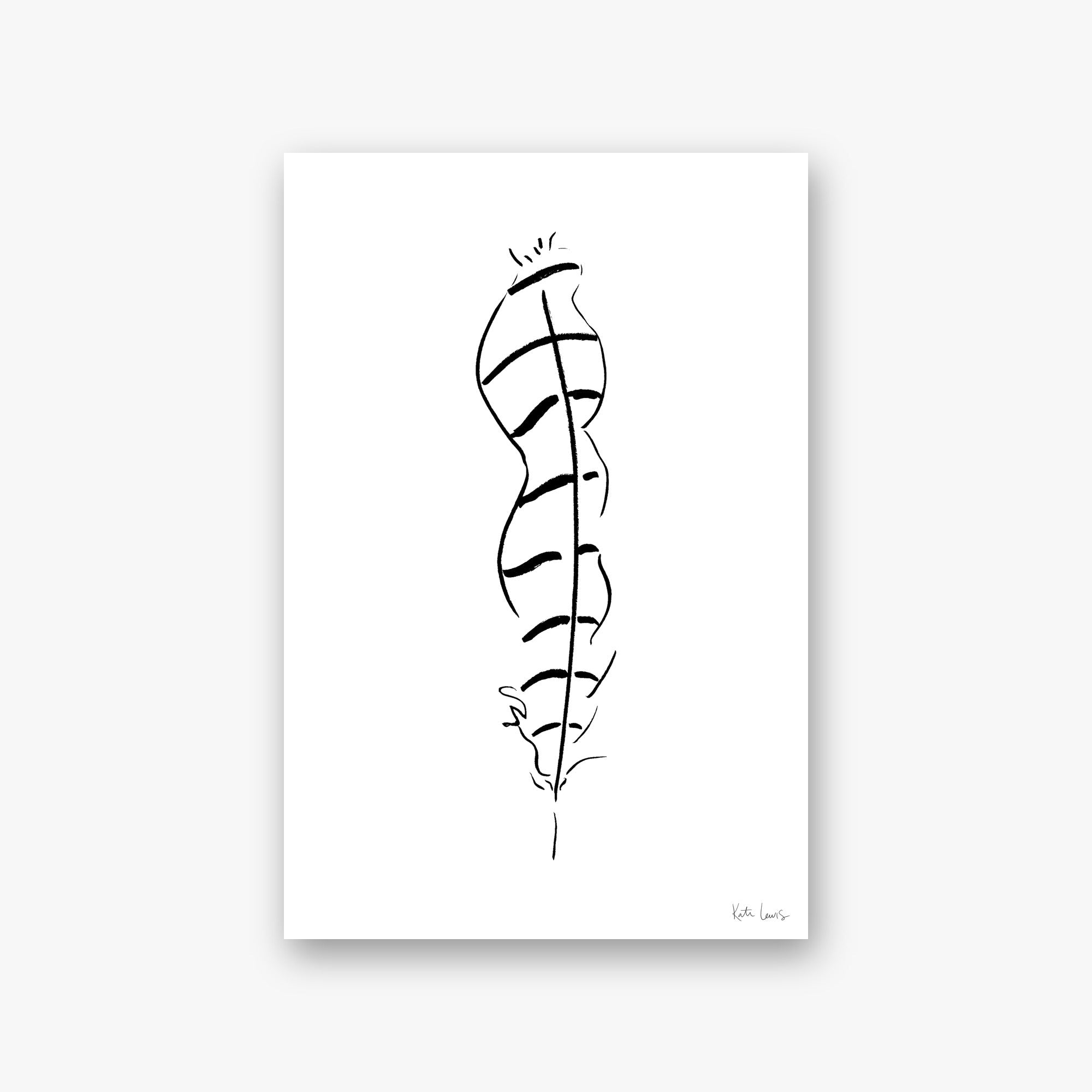 Feather Study I — art print by Kate Lewis