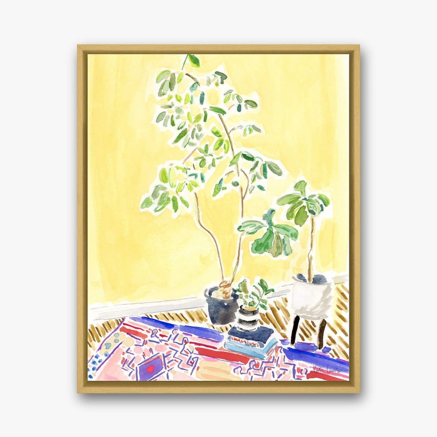 Forman's Studio in a Gold float frame