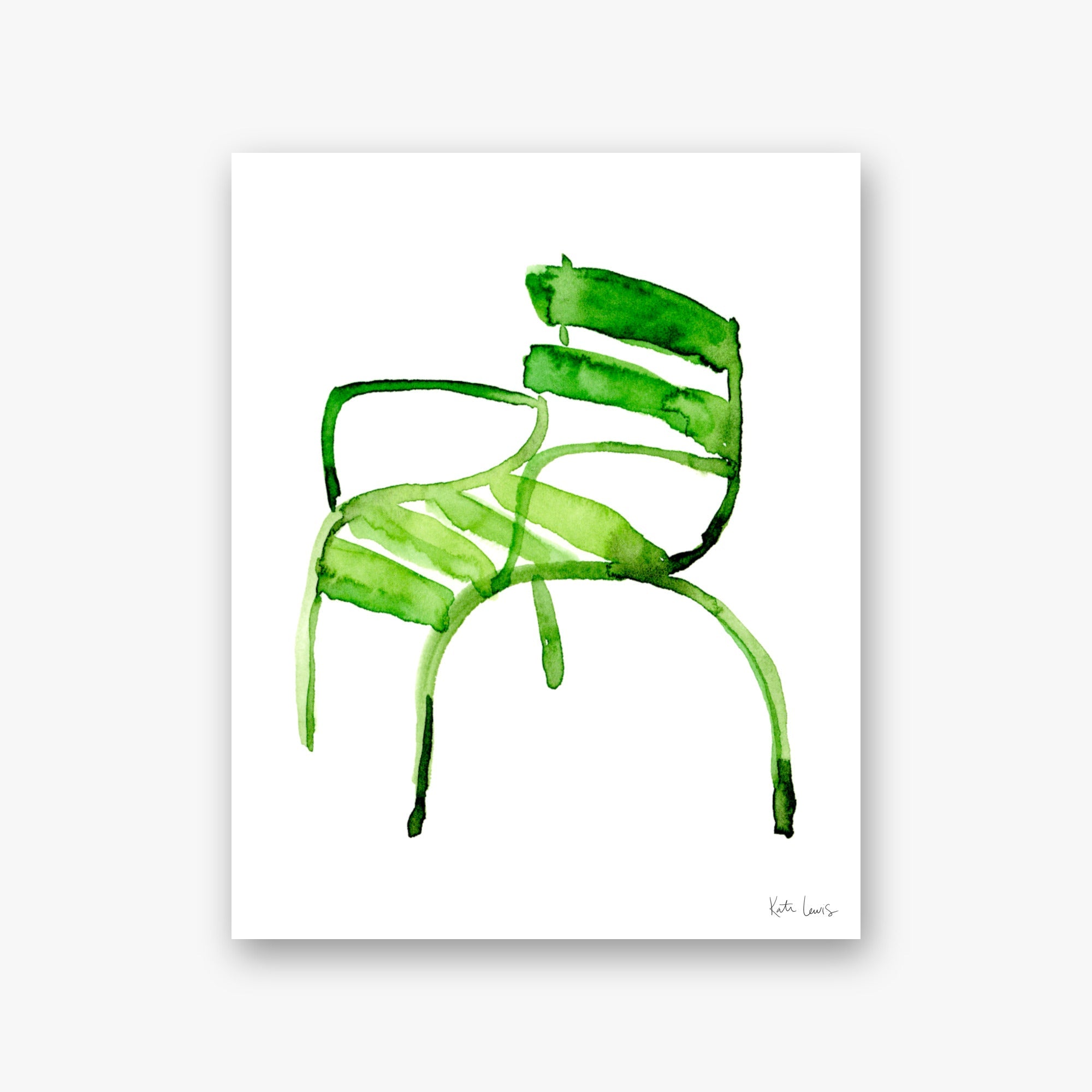Garden Chair — art print by Kate Lewis