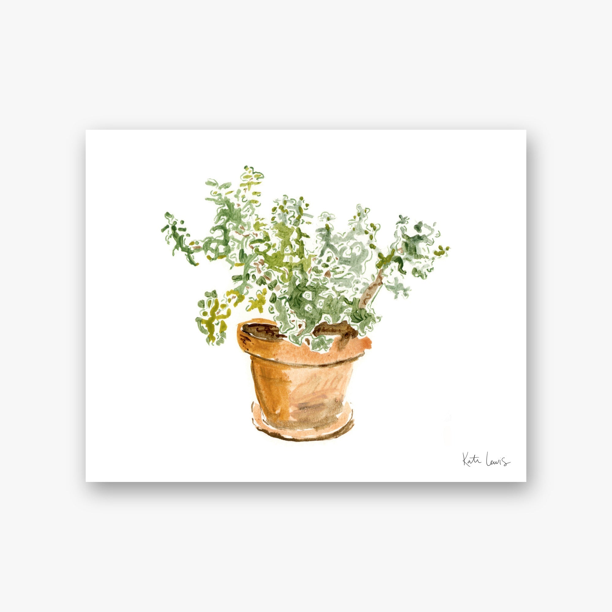 Georgia O'Keeffe's Potted Plant — art print by Kate Lewis