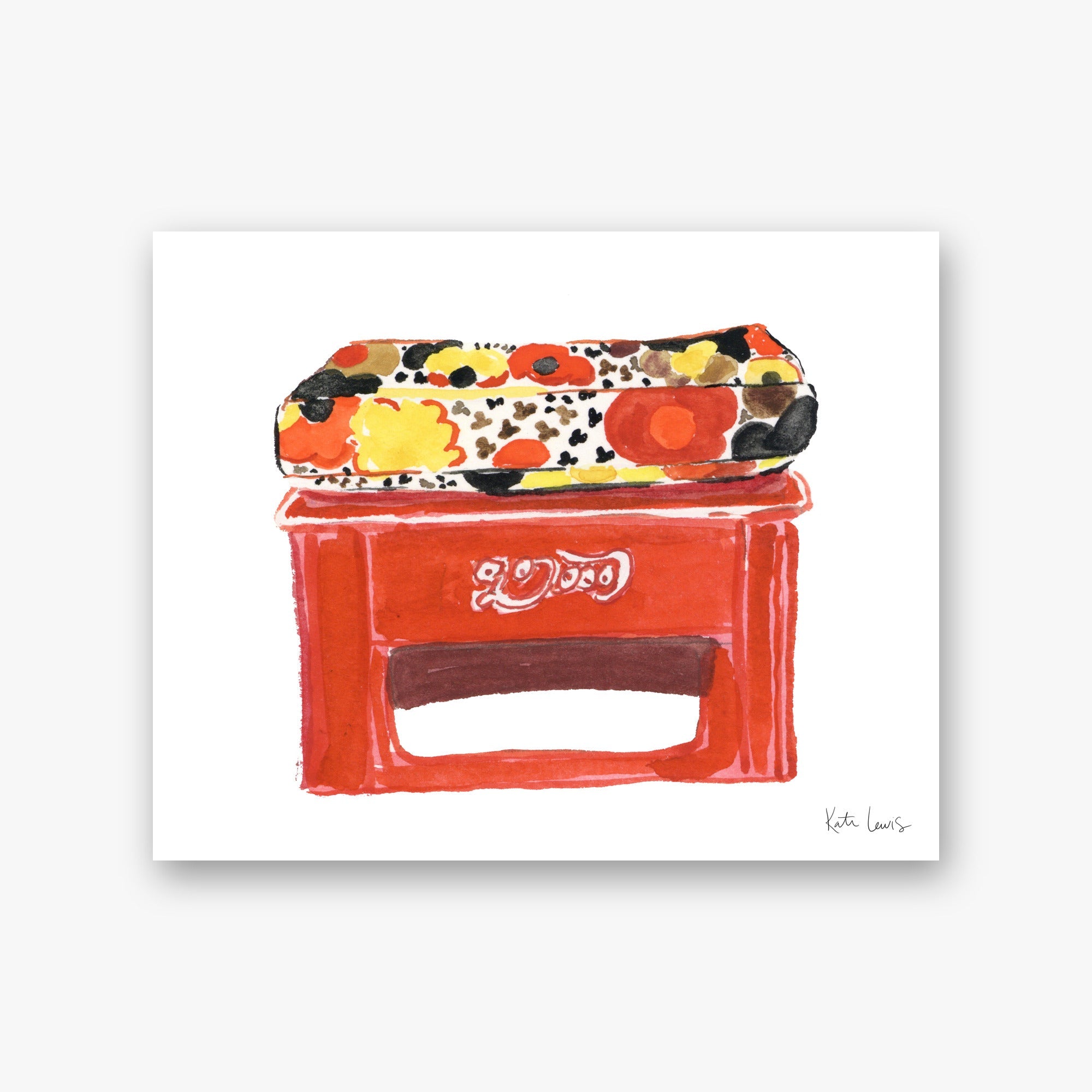 Hassan Hajjaj's Crate Seat — art print by Kate Lewis