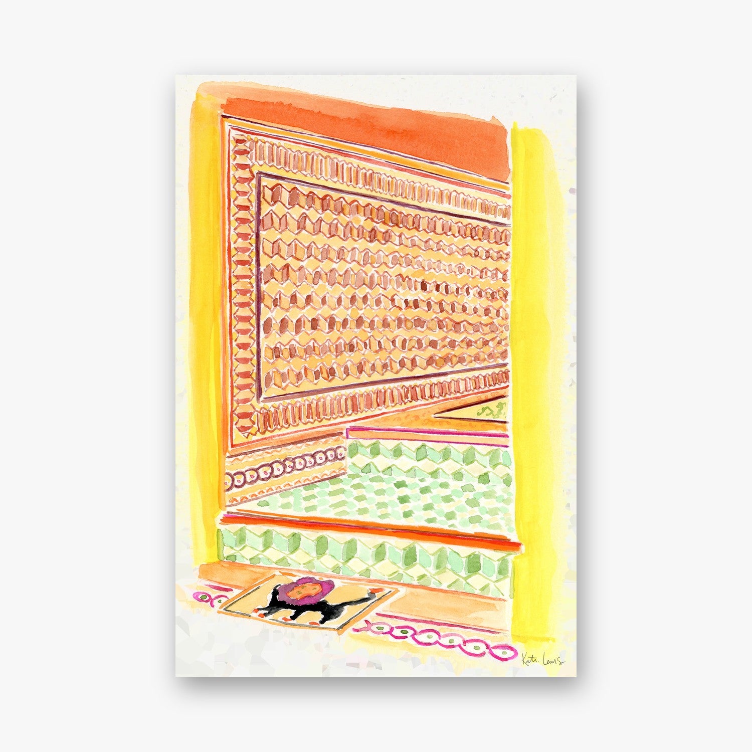 Hassan Hajjaj's Tiled Stairs — art print by Kate Lewis