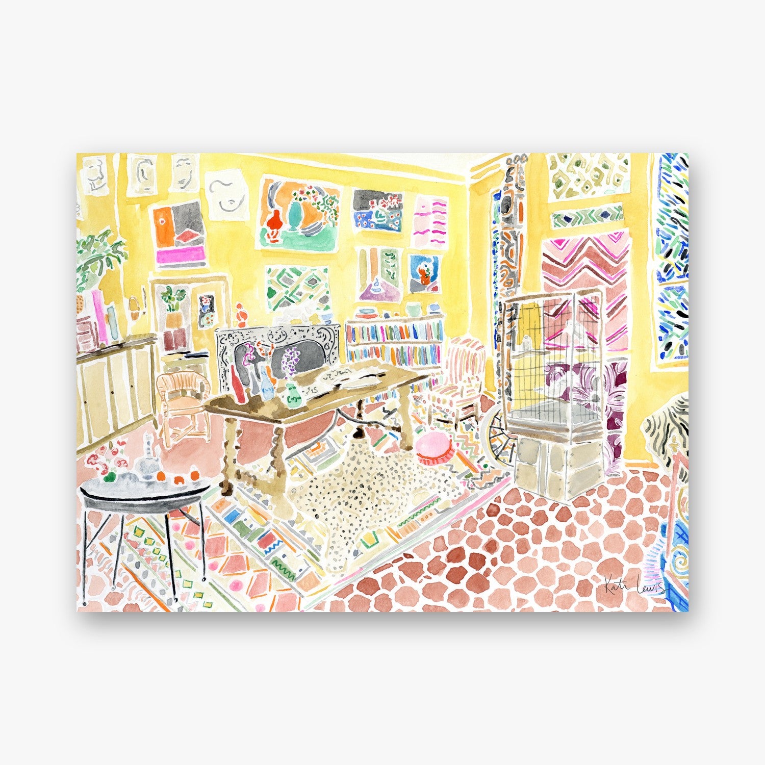 Henri Matisse's Living Room — art print by Kate Lewis