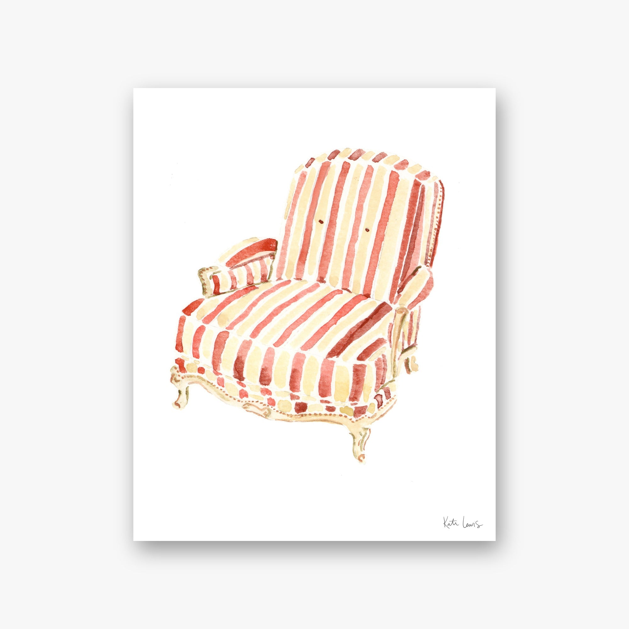 Henri Matisse's Striped Chair — art print by Kate Lewis