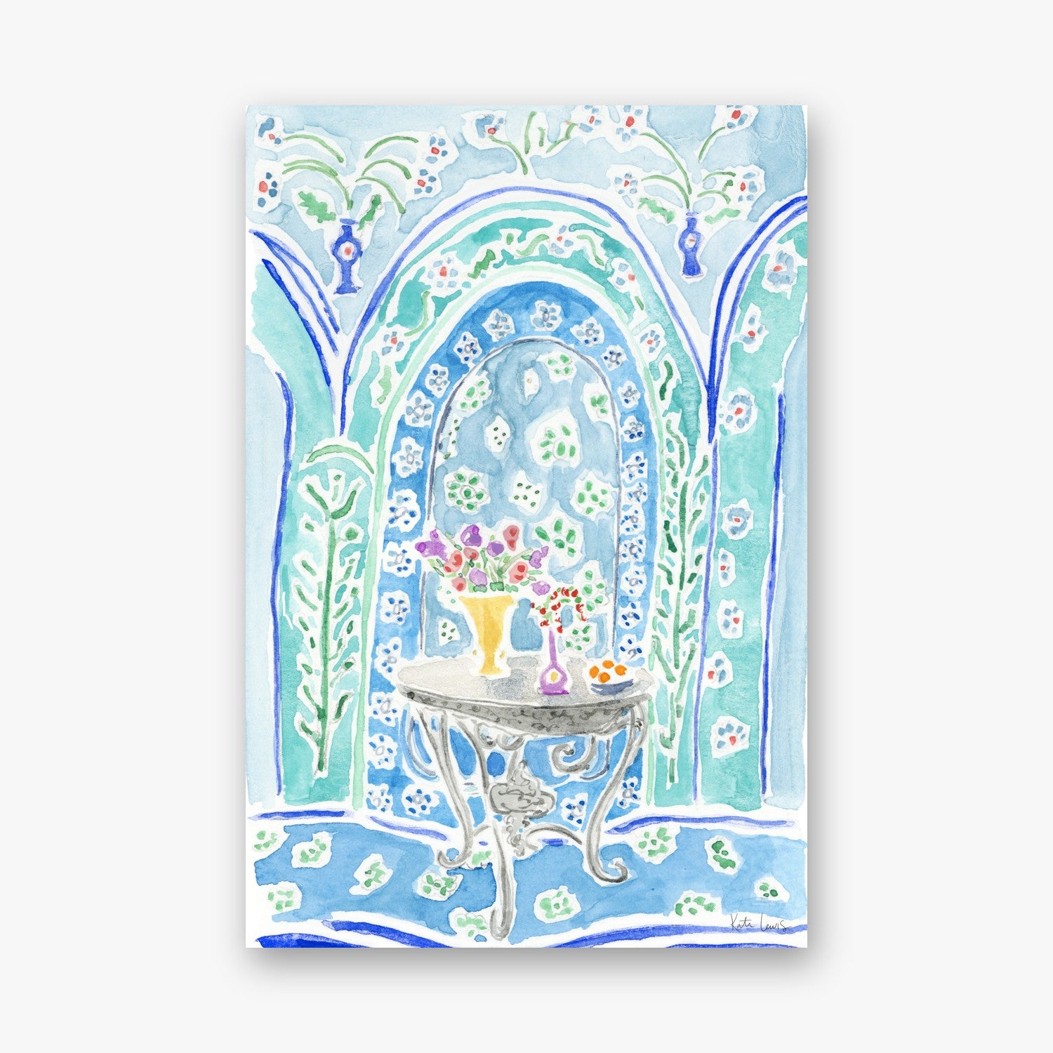 Henri Matisse's Table with Flowers — art print by Kate Lewis