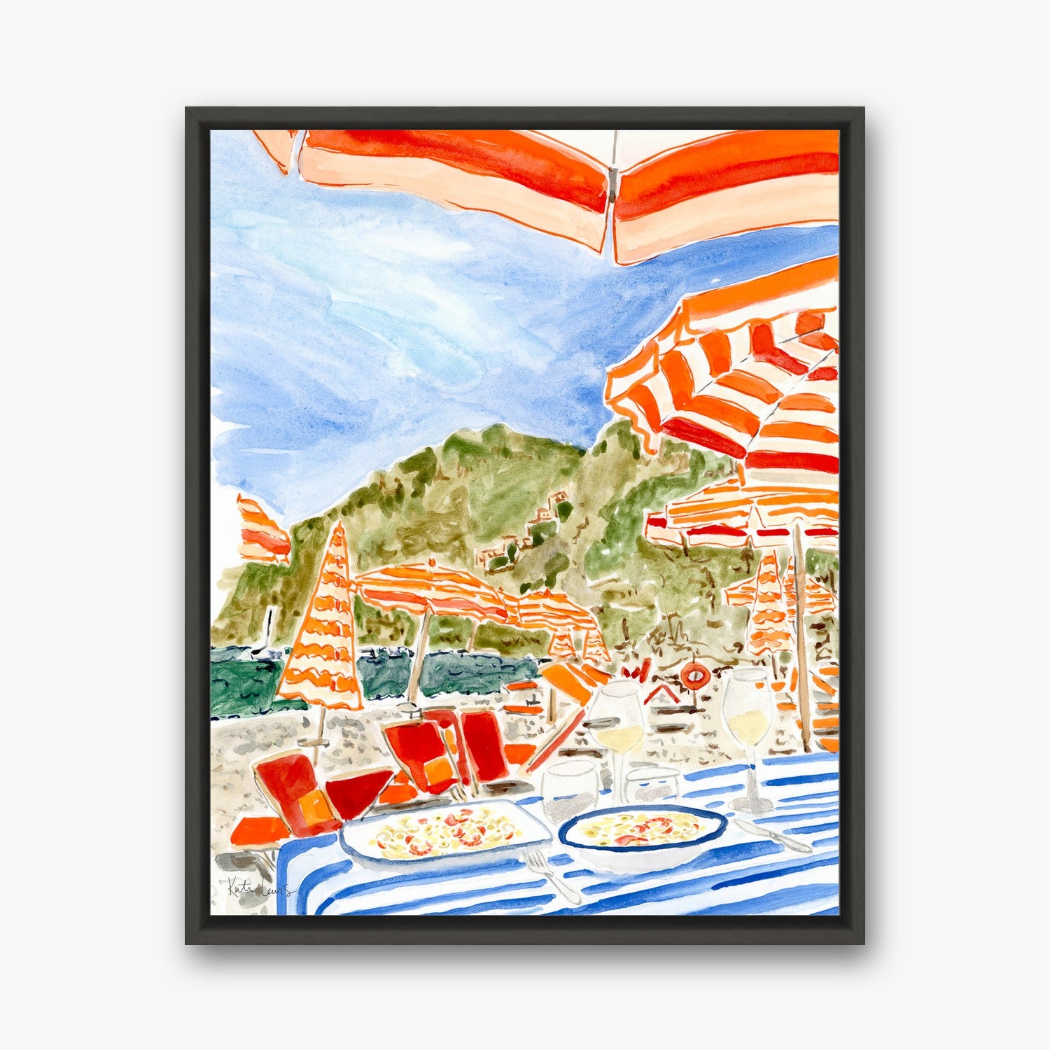 Insalata de Mare by Kate Lewis in a black frame