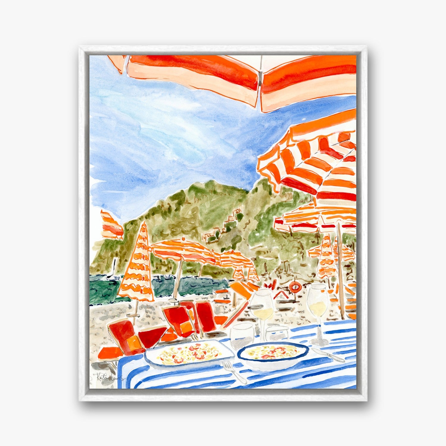 Insalata de Mare by Kate Lewis in a white frame