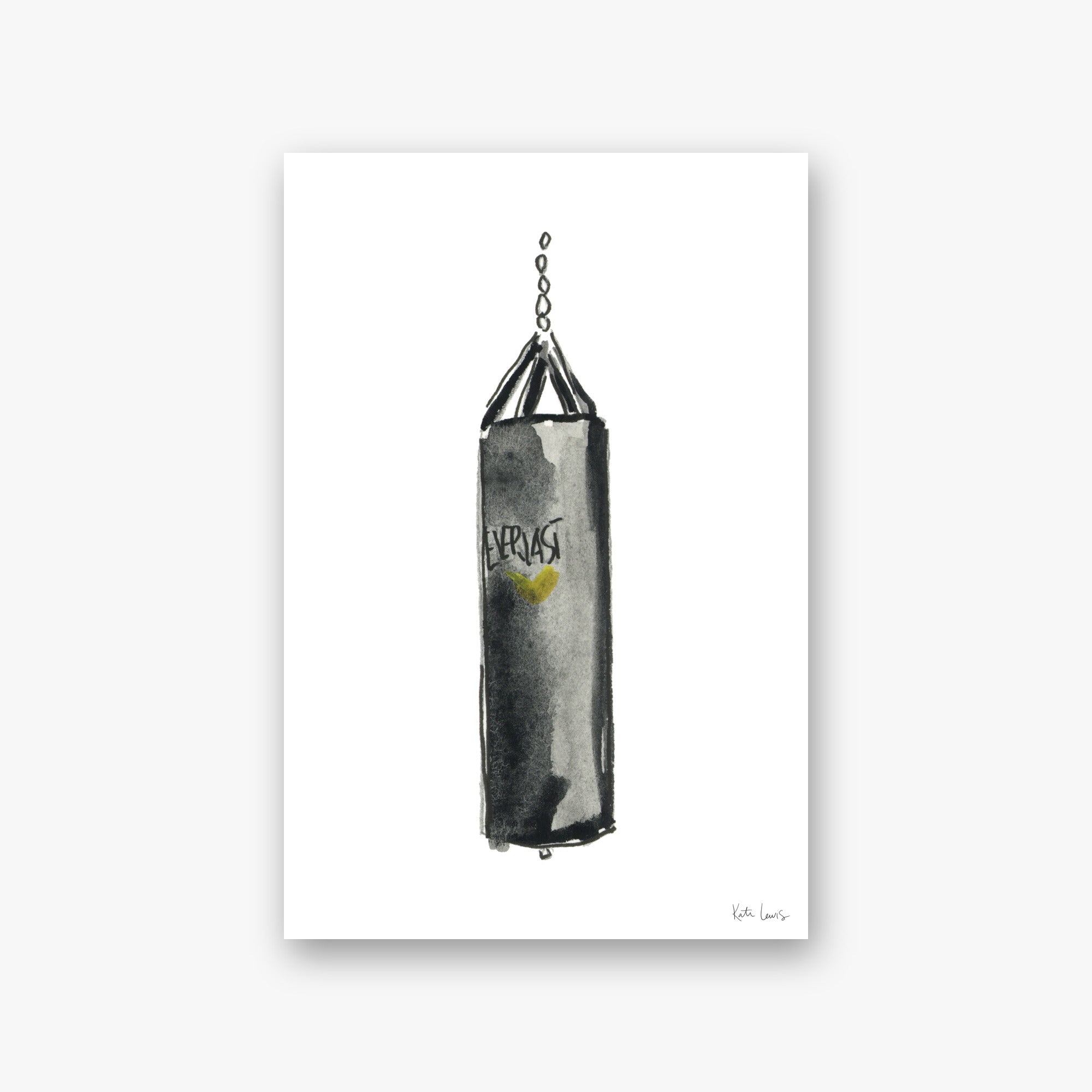 Jean-Michel Basquiat's Punching Bag — art print by Kate Lewis