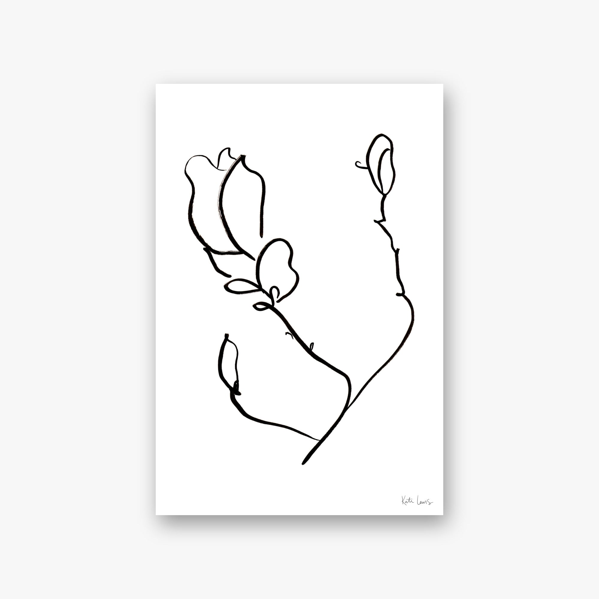 Magnolia Bud — art print by Kate Lewis