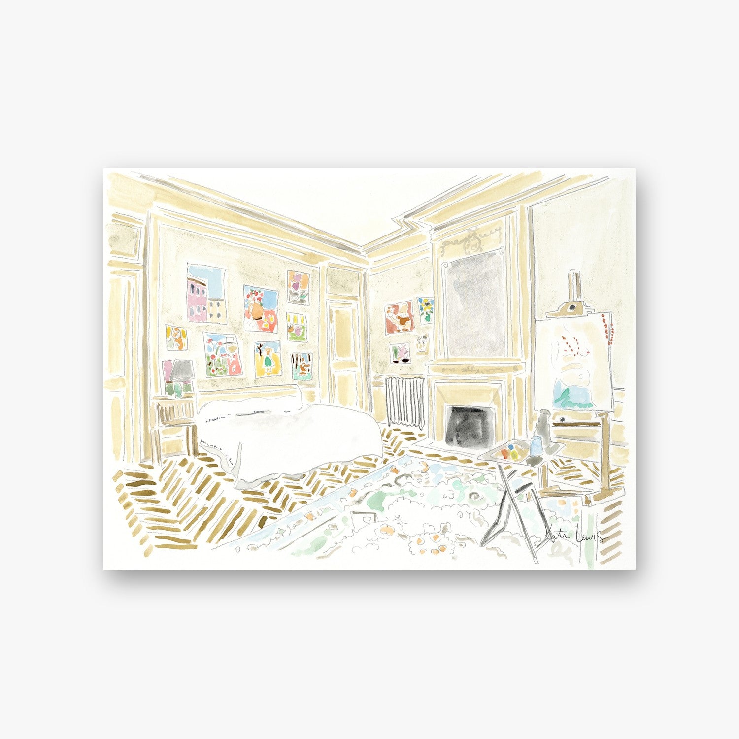 Paula Modersohn-Becker's Bedroom — art print by Kate Lewis