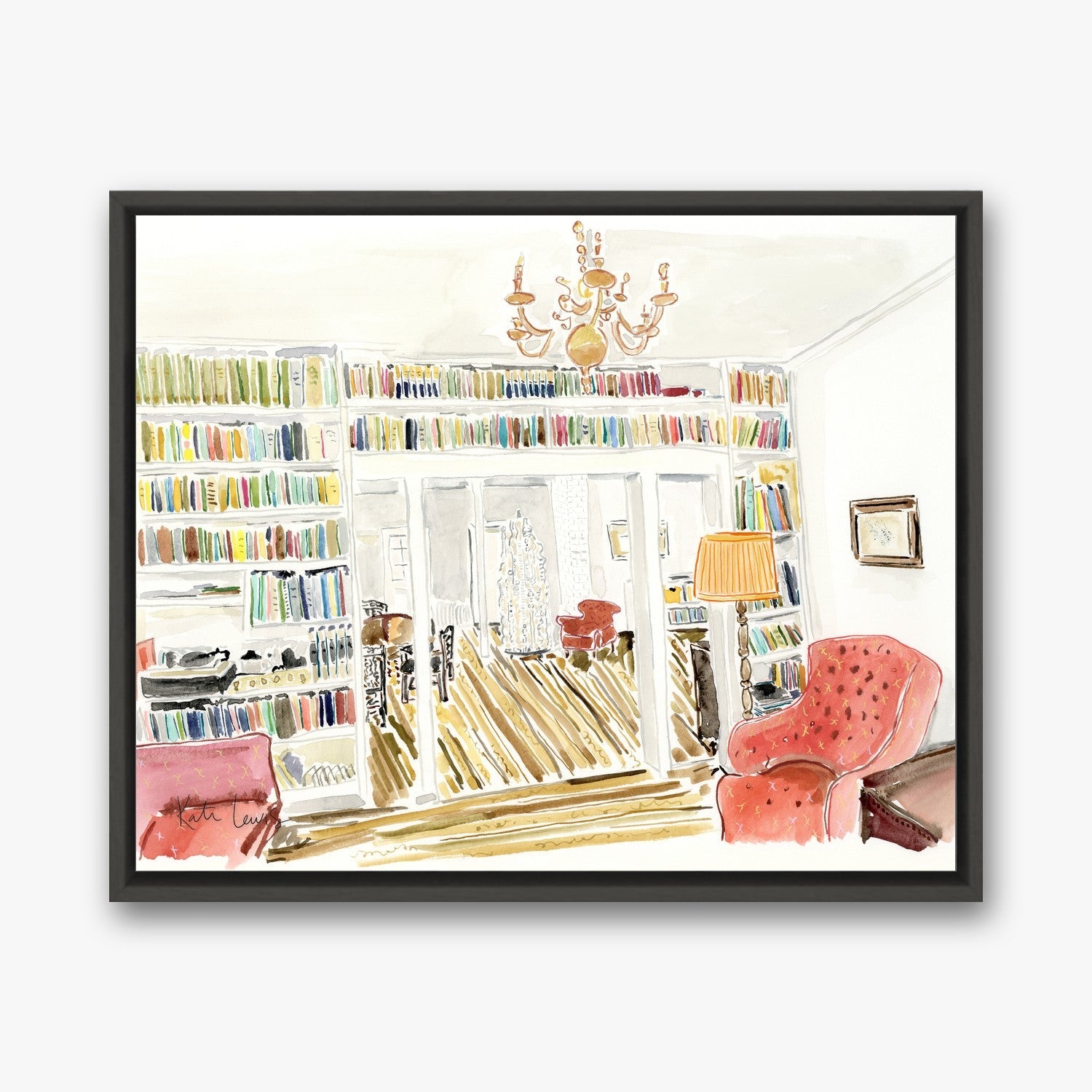 Pollock and Krasner's Parlor in a Black float frame