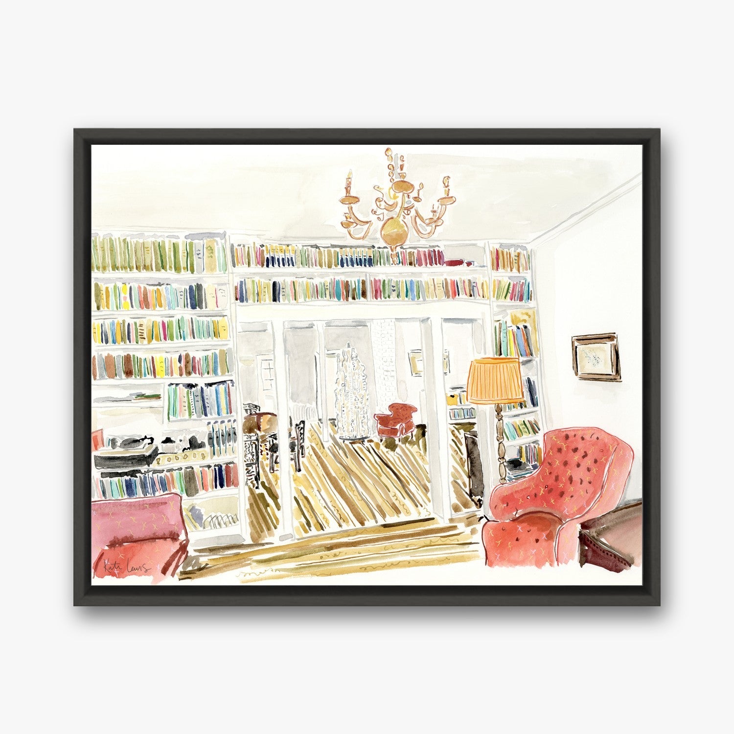 Pollock and Krasner's Parlor in a Black float frame