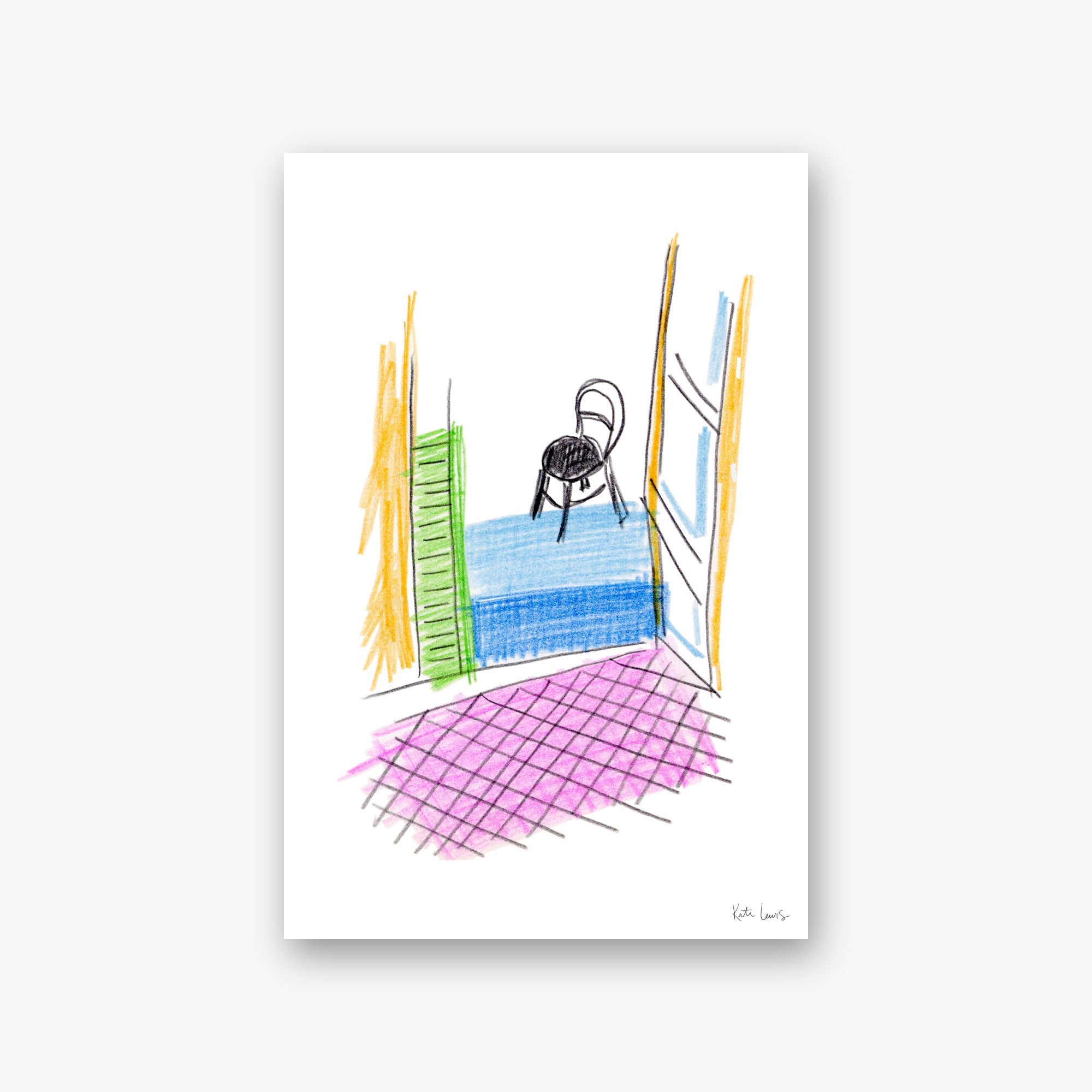 The Empty Gallery — art print by Kate Lewis