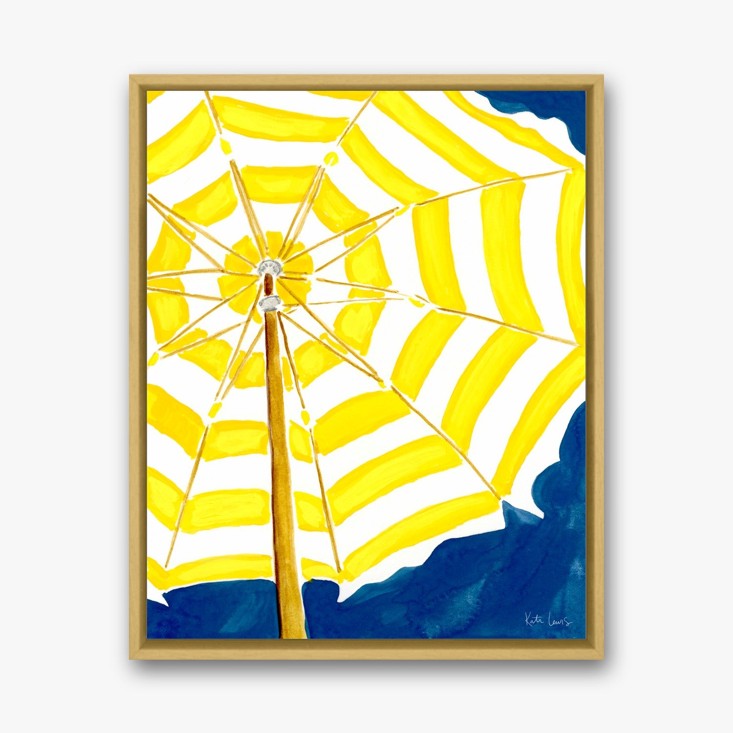 Umbrelone by Kate Lewis in a gold frame