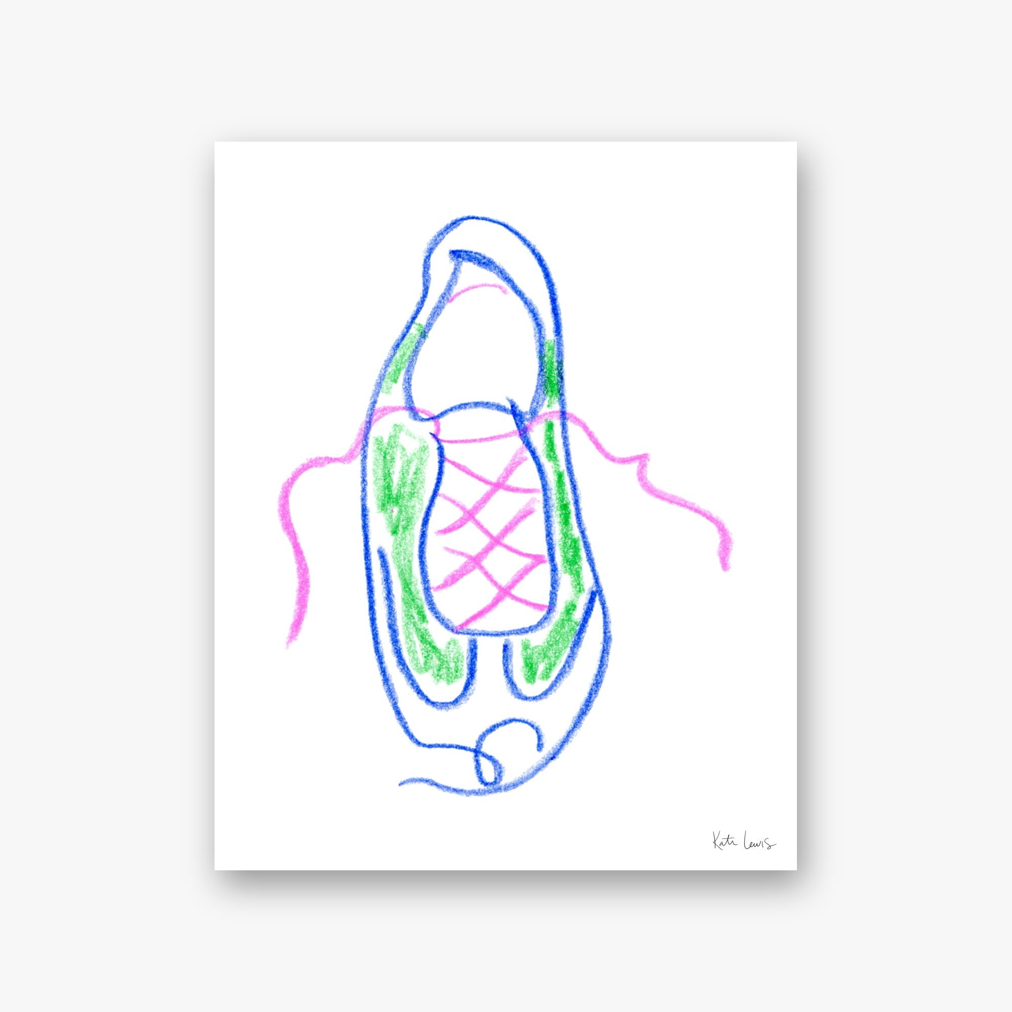 Walking Paris — art print by Kate Lewis
