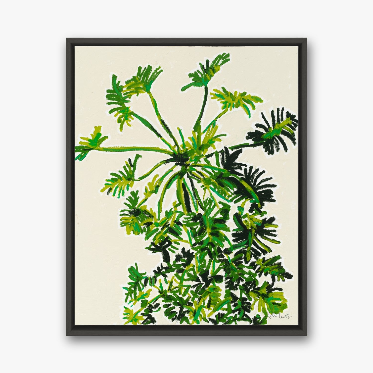 Well-Lit Spot in a black gallery float frame