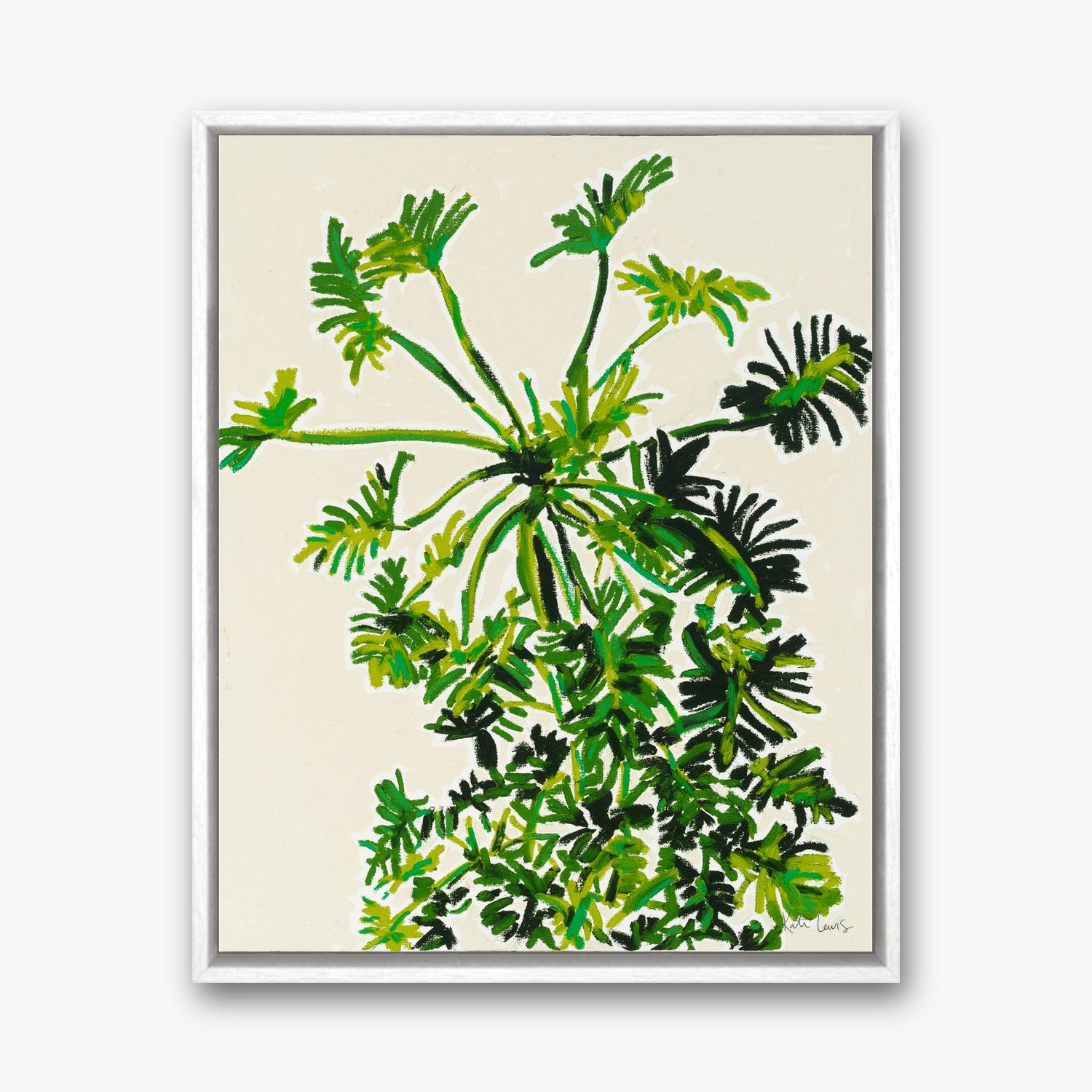 Well-Lit Spot in a white gallery float frame