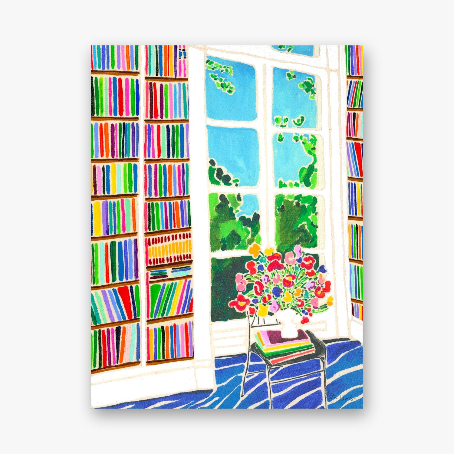 Window with Flowers by Kate Lewis