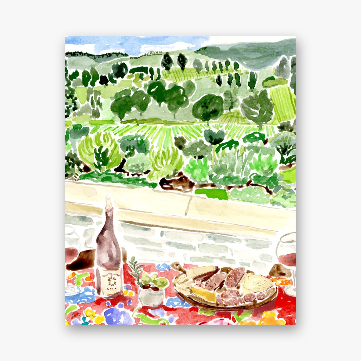 Wine and Cheese by Kate Lewis